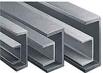 بخشهای فولادی نورد فولاد U ASTM A36 50 X 50